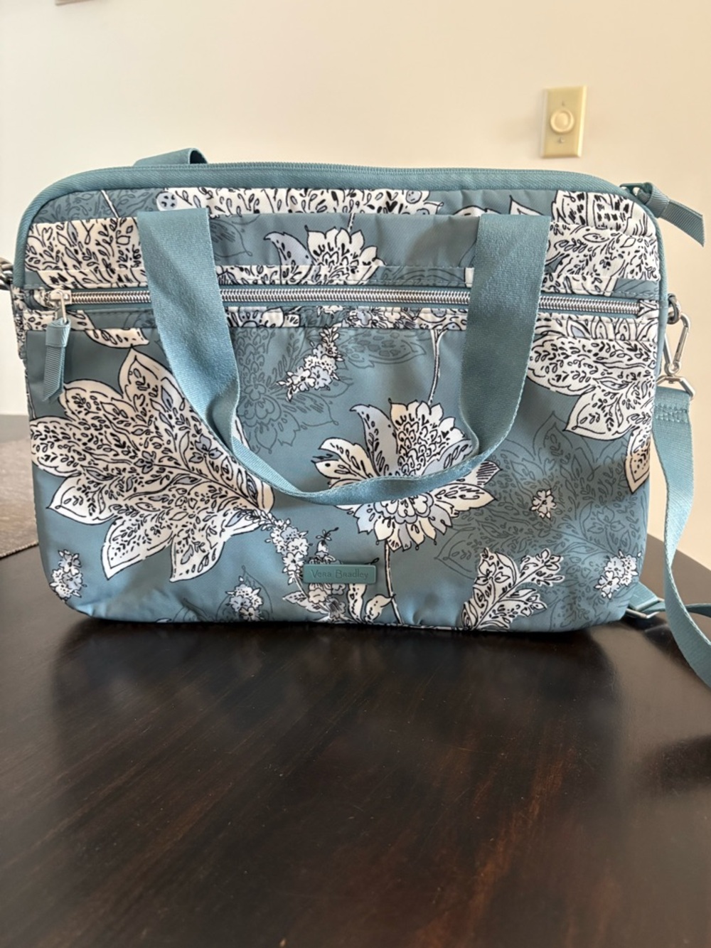 Vera Bradley Performance Twill Slim Laptop Organizer in Tiger Lily